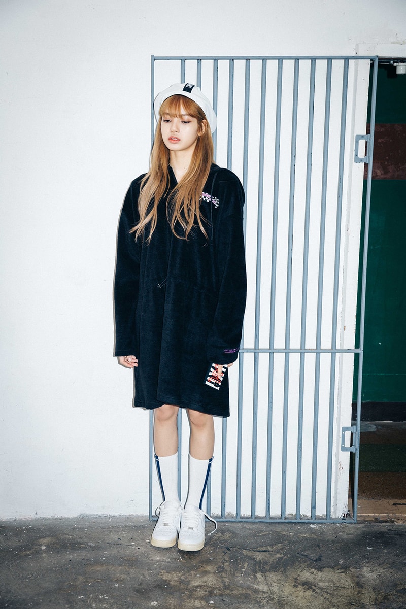 X-Girl Nonagon Blackpink Lisa Campaign Collaboration K-Pop Black