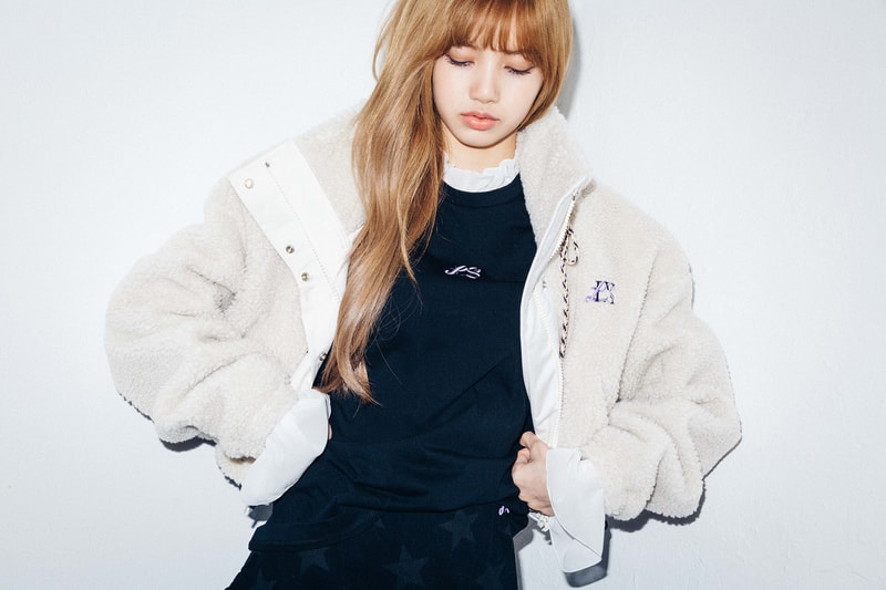 X-Girl Nonagon Blackpink Lisa Campaign Collaboration K-Pop White Jacket