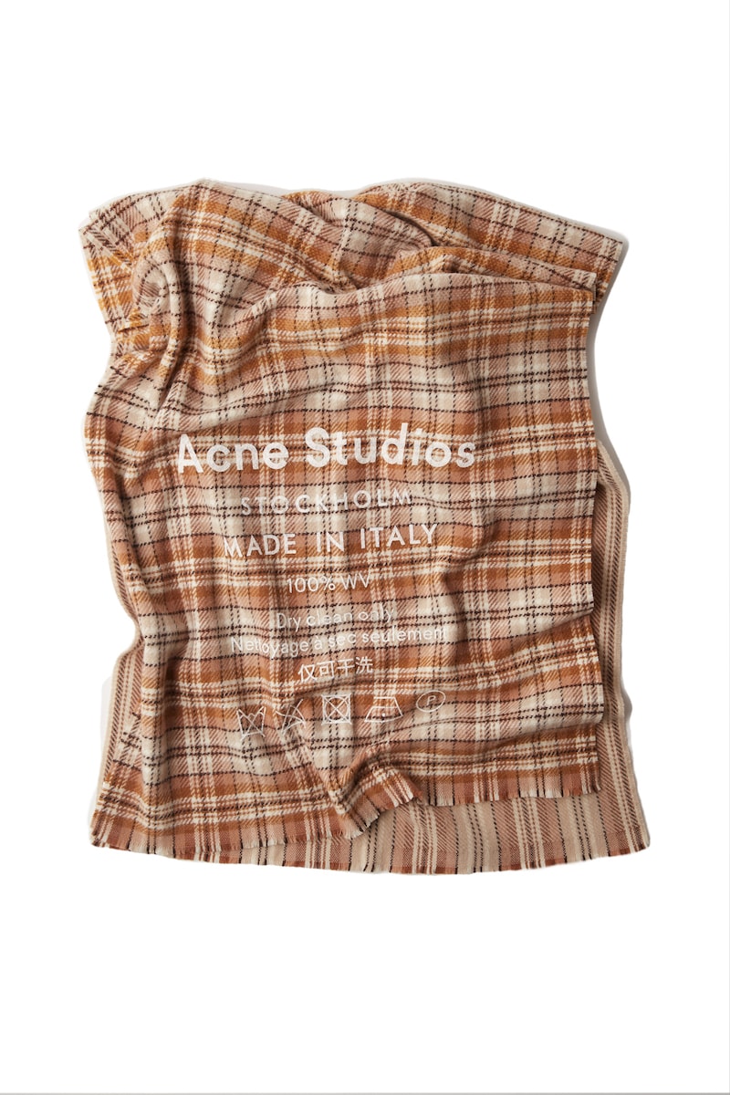 Acne Studios Fall/Winter 2018 Scarf Collection Wool Cashmere Blend Print FW18 
