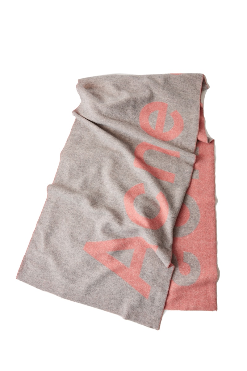 Acne Studios Fall/Winter 2018 Scarf Collection Wool Cashmere Blend Print FW18 
