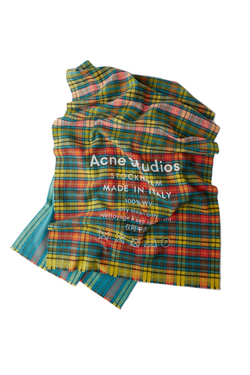 Acne Studios Fall/Winter 2018 Scarf Collection Wool Cashmere Blend Print FW18 