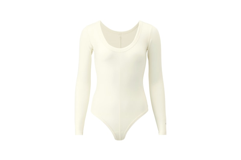 Alexander Wang x Uniqlo Heattech Collection Long Sleeve Bodysuit Cream
