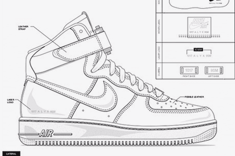 Here's Your First Look at ALYX x Nike's Air Force 1