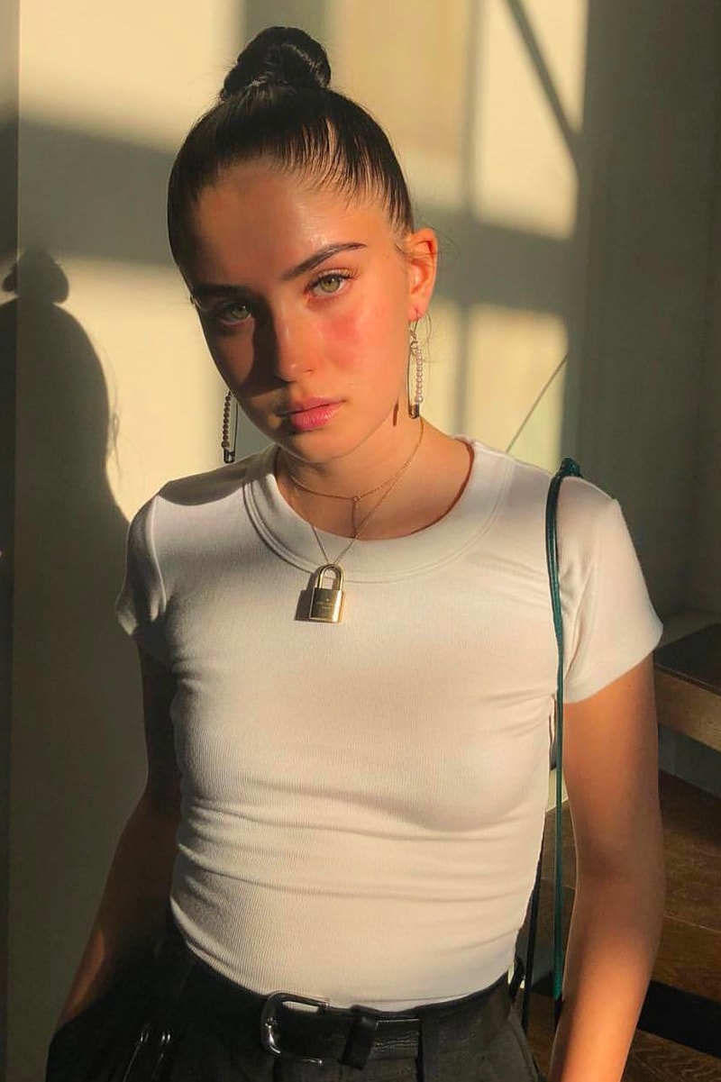 Are You Am I Rumi Neely Blogger White Impy Tee T-Shirt Tight Crop Top