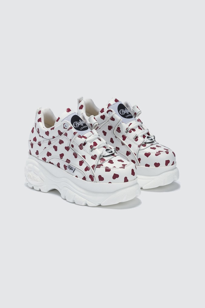 Buffalo London Heart Platform Sneakers White