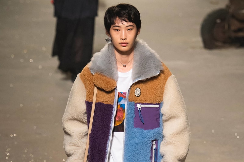 Coach 1941 Spring Summer 2019 New York Fashion Week Show Fur Coat Cream Purple
