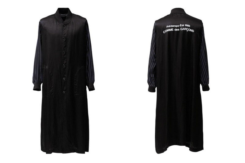 COMME des GARCONS CDG Logo Coat Black