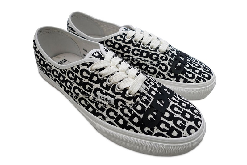 COMME des GARCONS CDG x Vans Authentic Logo White Black