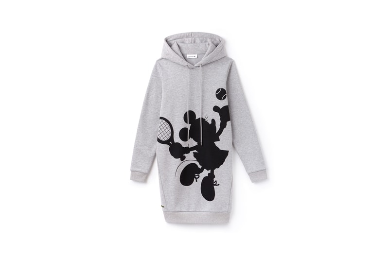 Disney x LACOSTE Capsule Collection Minnie Mouse Hoodie Grey