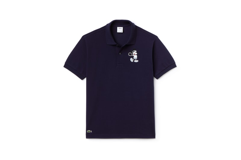 Disney x LACOSTE Capsule Collection Mickey Mouse Collared Shirt Blue