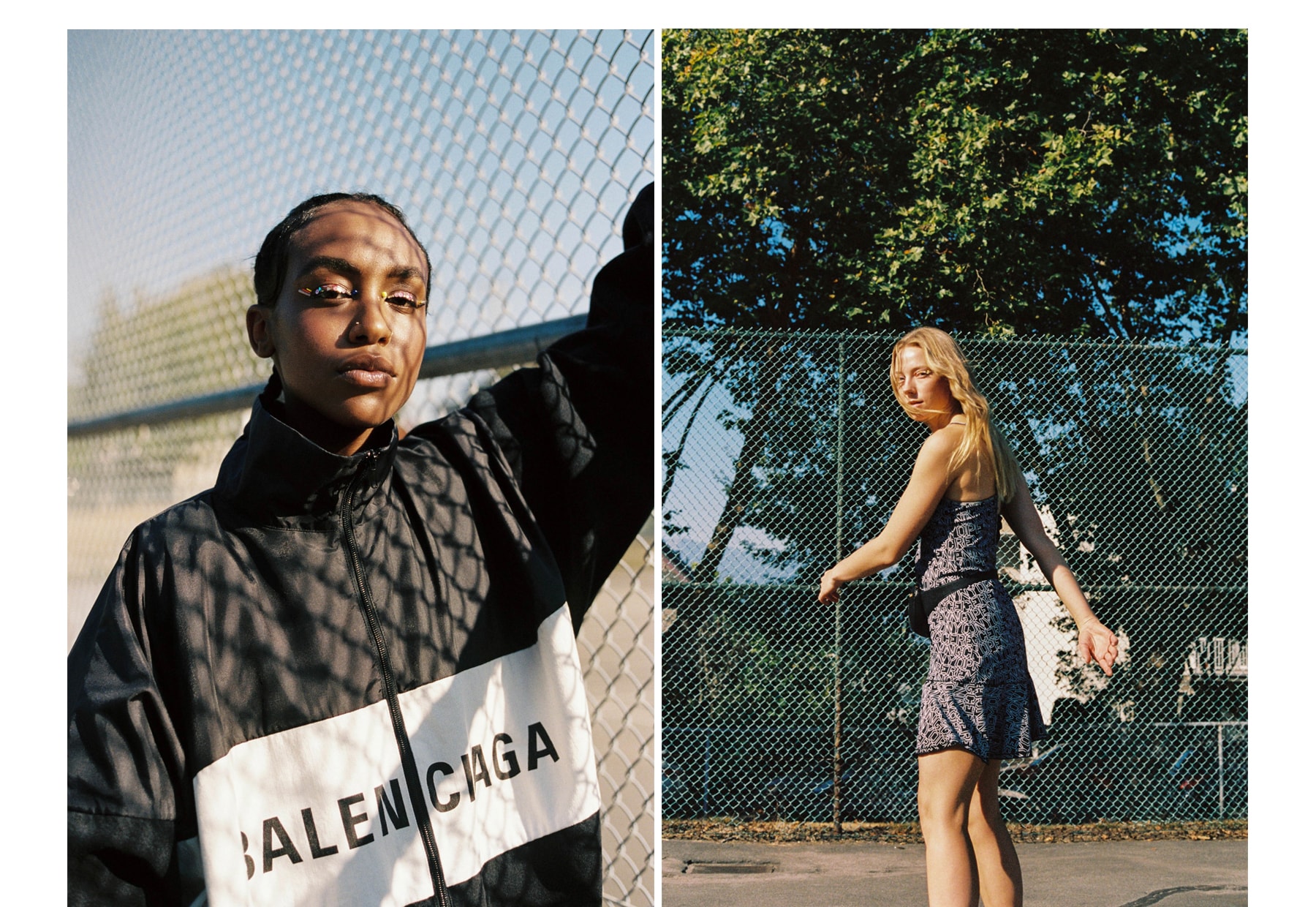 Balenciaga Kimono Silk Shirt Palmer Harding Flaneurz Sneaker Roller Skate Nike Air Force One White Fila Mid Cage Pink Fall Winter 2018 Models Park West Vancouver Canada Gleneagles