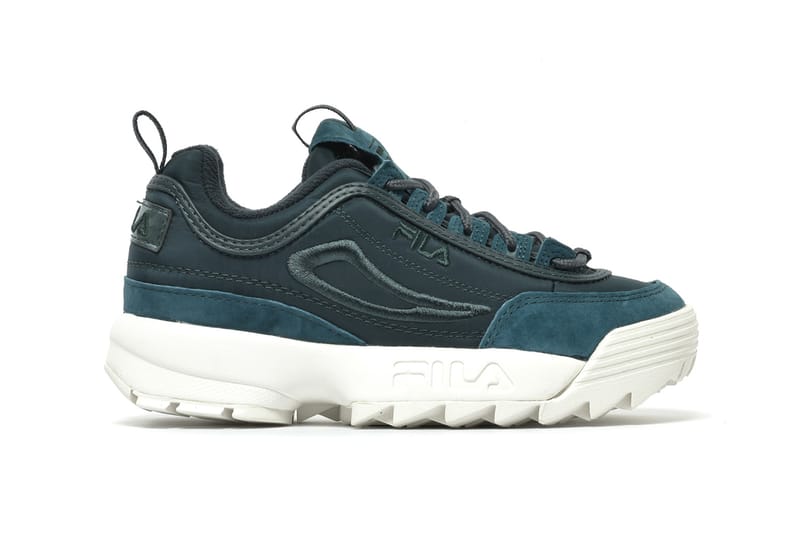 Don't Sleep on FILA's Satin Disruptor Low in Emerald Green