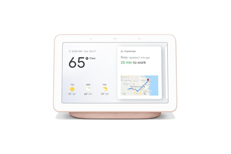 Google Home Hub Colorways Pink Pastel Blue Pink Silver 