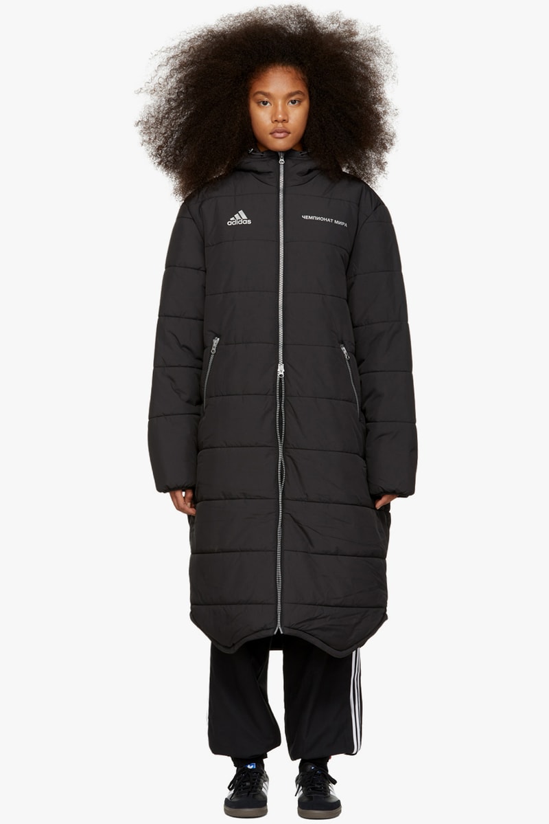 Gosha Rubchinskiy Final Fall Winter 2018 Drop adidas Originals Long Puffer Coat Black