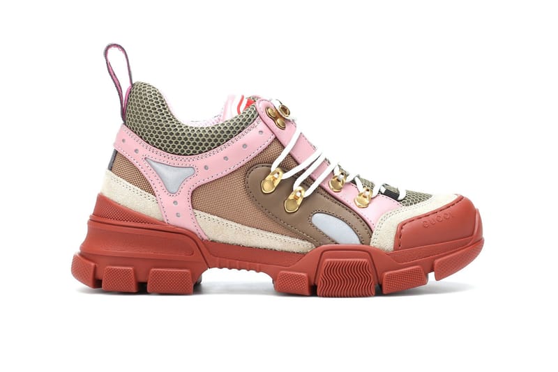 Gucci's Flashtrek Sneaker Arrives in Baby Pink & Brown