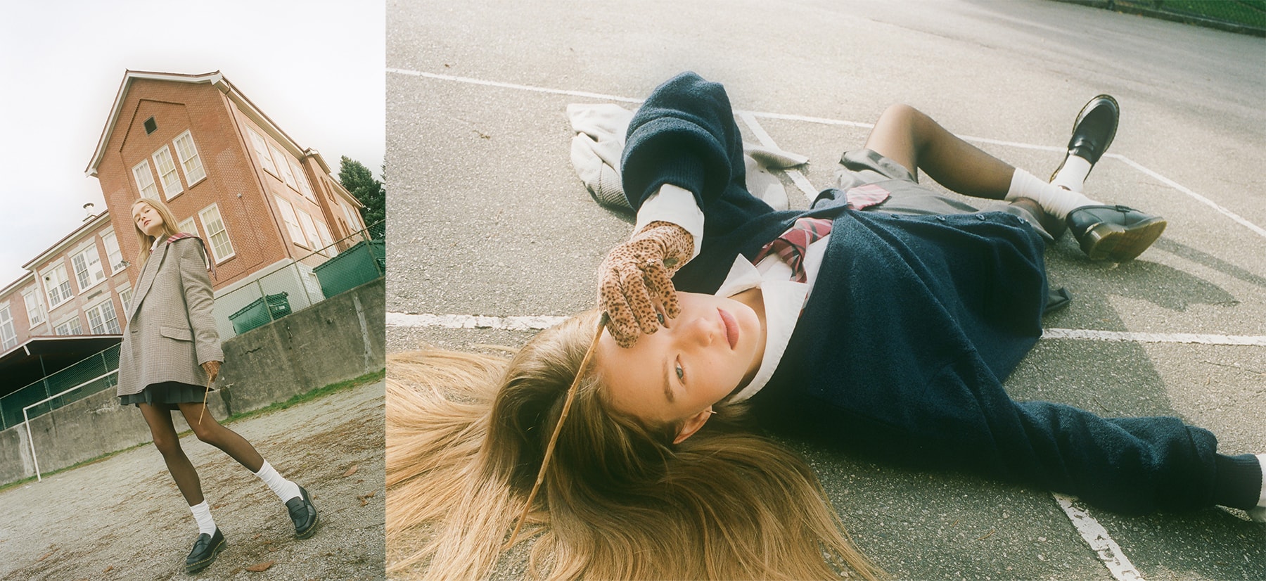 Halloween Editorial Sabrina the Teenage Witch Spellman 90s TV Series Television Netflix Walk of Shame Jacket JIWINAIA Earrings Balenciaga Sweater Green