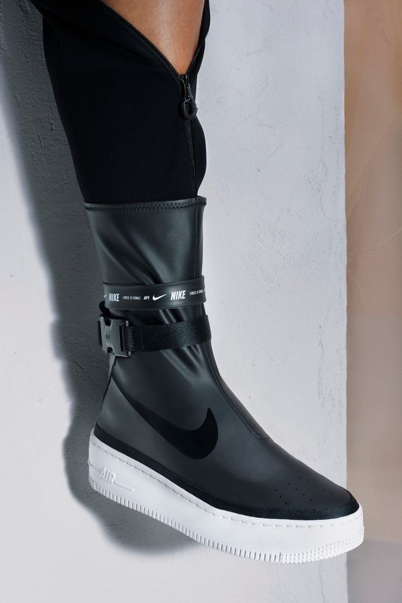 Nike Air Force 1 Sage Hi Black White Boot Sneaker Shoe Trainer Reimagined Jorja Smith Campaign