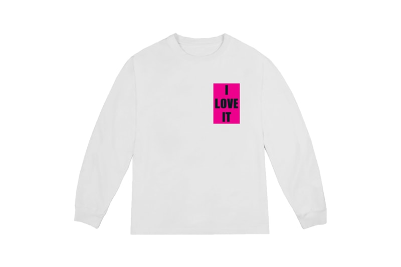 Kanye West I Love It T-shirt White Pink