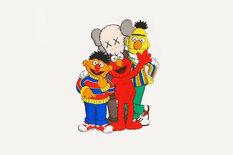 KAWS Sesame Street Uniqlo UT Bert Ernie Companion Elmo Plush Toy
