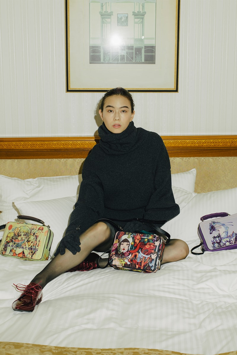 lauren tsai terrace house netflix collaboration marc jacobs handbags mini backpacks wallets campaign lookbook
