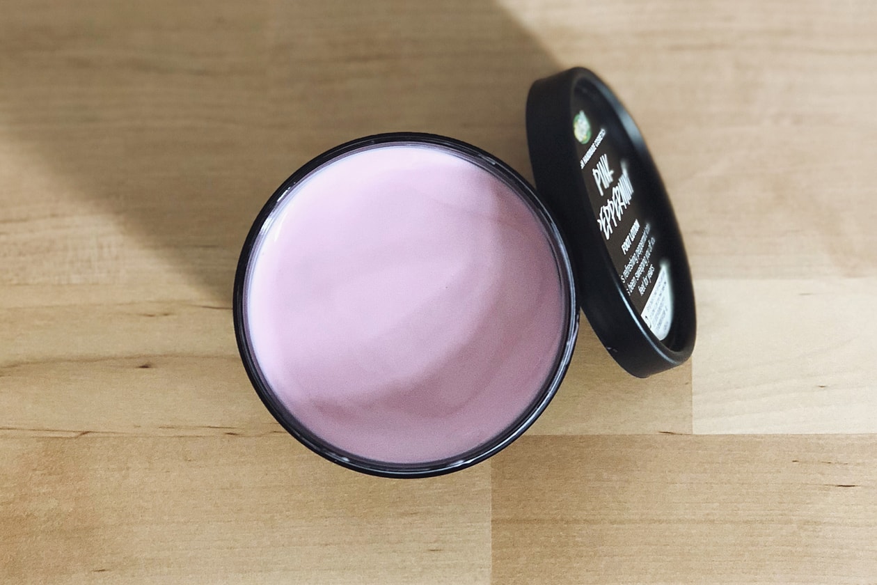 lush cosmetics pink peppermint foot lotion sore feet cracked heels dry winter