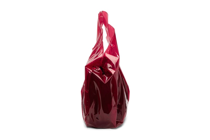 Marine Serre Red PVC Shopping Tote Bag Plastic Transparent 