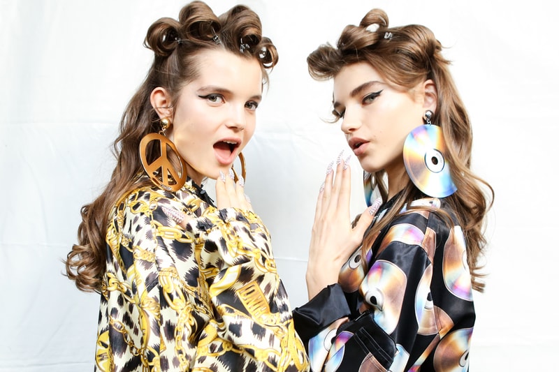 Moschino x H&M Collection Backstage Look Top Gold Black Silver