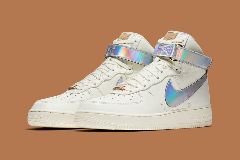 Nike's New Air Force 1 High "Nai Ke" Shows off Holographic Details