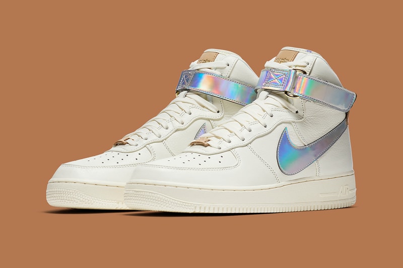 nike air force 1 high nai ke holographic iridescent shanghai the bund china