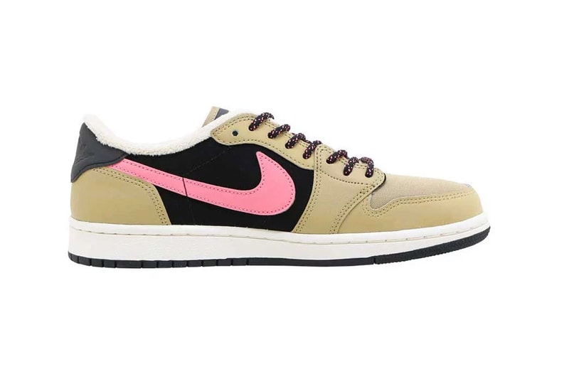 nike air jordan 1 low sherpa fleece millennial pastel pink beige 