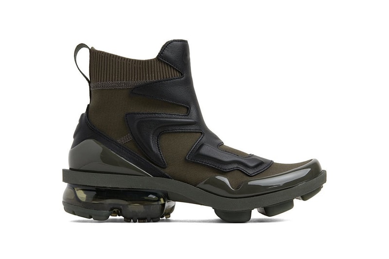 Nike Air VaporMax Light II Black Khaki Boots Fall Winter Shoe Sneaker Hybrid 