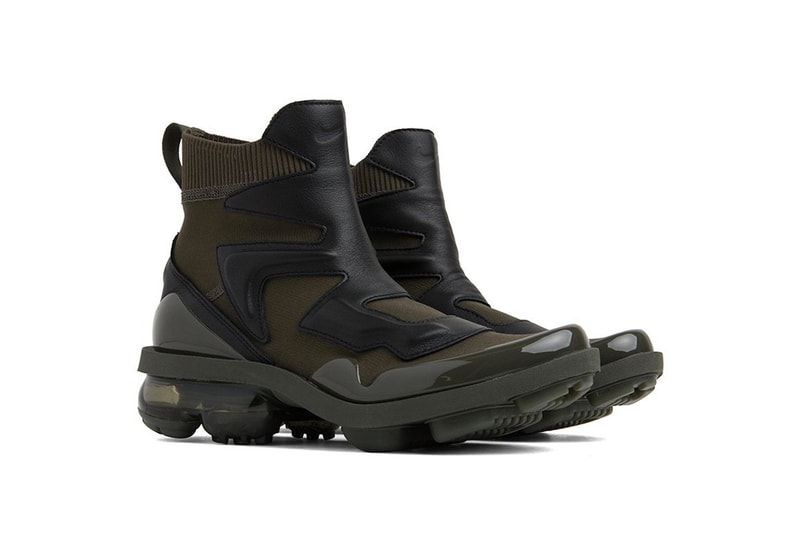Nike Air VaporMax Light II Black Khaki Boots Fall Winter Shoe Sneaker Hybrid 
