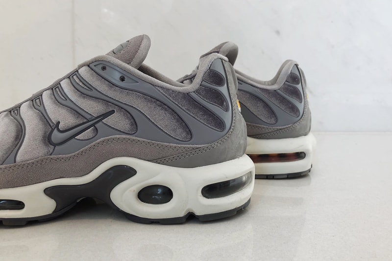 nike air max plus lx velvet gunsmoke review hypebaekicks grey