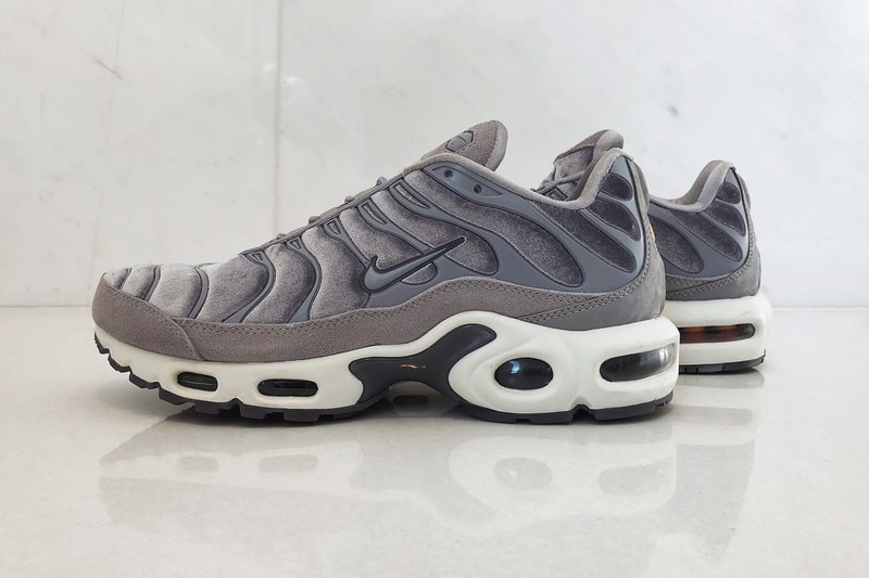 nike air max plus lx velvet gunsmoke review hypebaekicks grey