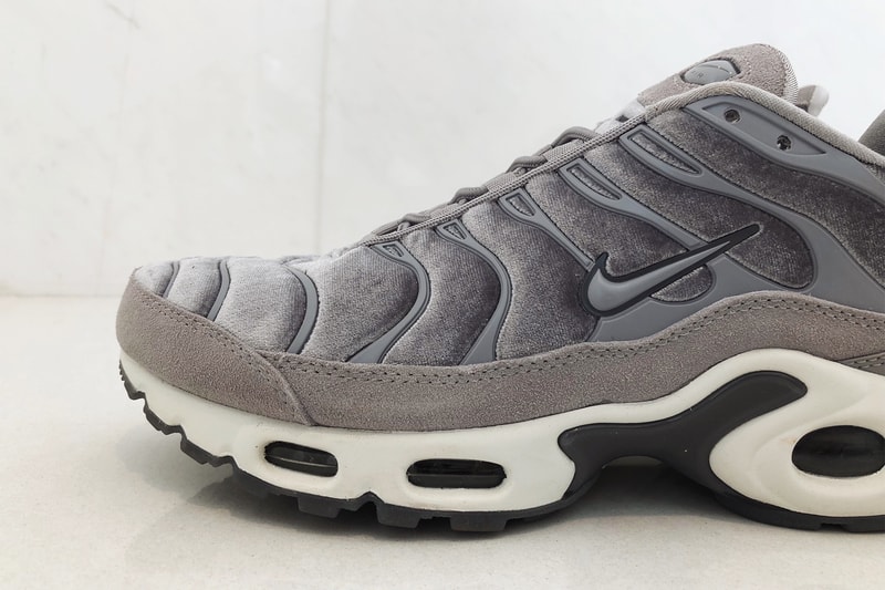 nike air max plus lx velvet gunsmoke review hypebaekicks grey