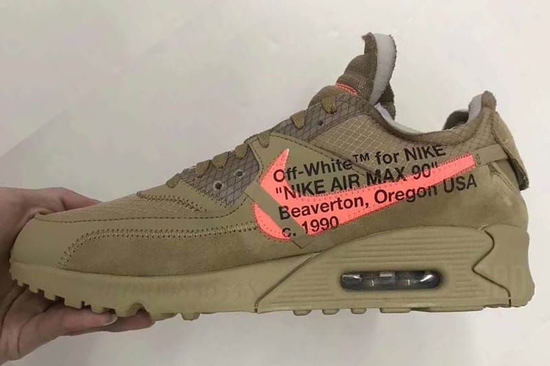Here's Your First Look at the Off-White™ x Nike Air Max 90 "Desert Ore"