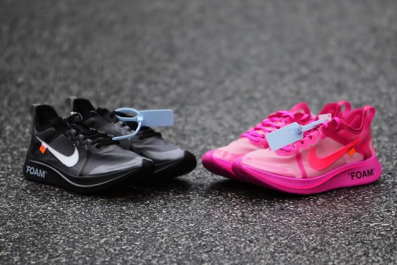 A Potential Release Date for Off-White™ x Nike's Zoom Fly SP "Pink" & "Black" Has Surfaced