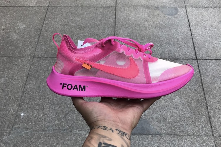 This Vibrant Pink Off-White™ x Nike Zoom Fly SP Sneaker May Be Dropping This Week