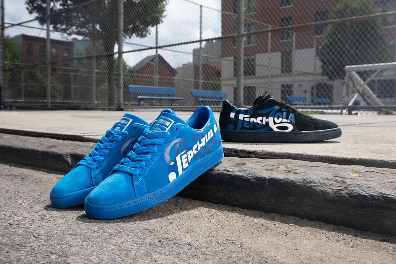 pepsi puma suede collaboration 50th anniversary cola