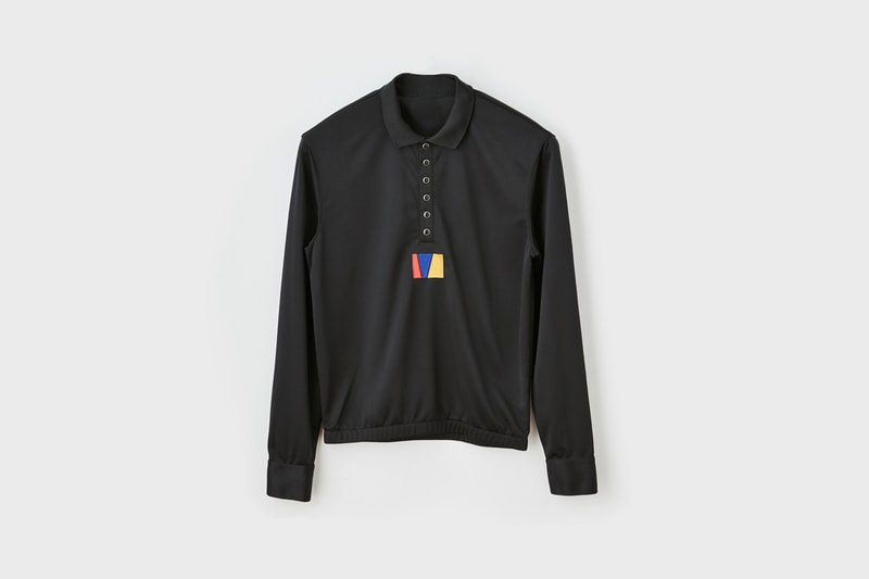 Pyer Moss x Reebok Fall Winter 2018 Collection 1 Long-Sleeve Polo Black