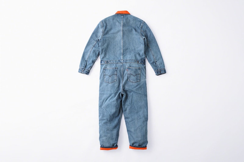 Supreme x Levi's Fall/Winter 2018 Collection Denim Coveralls Orange Indigo