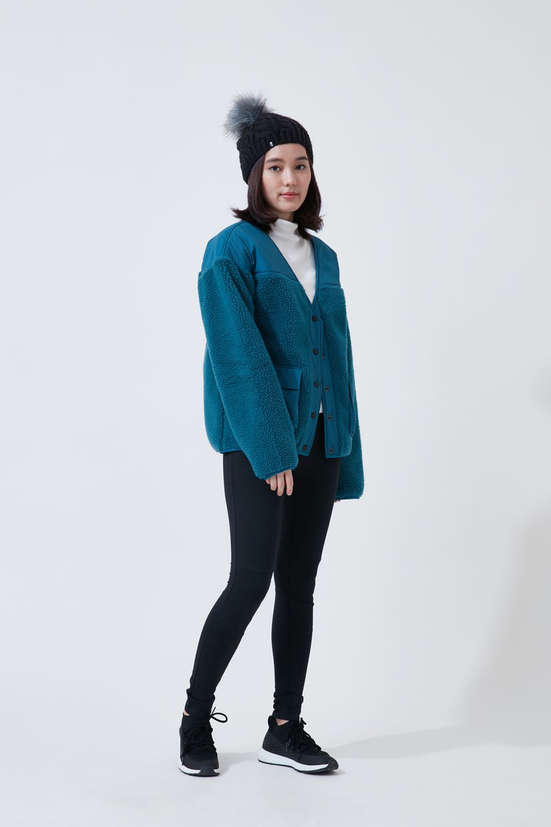 The North Face Urban Exploration Black Series Fall Winter 2018 Cardigan Blue Leggings Black
