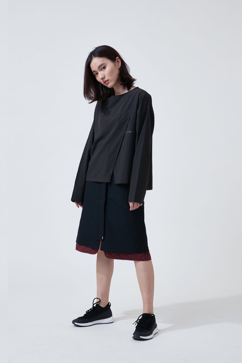 The North Face Urban Exploration Black Series Fall Winter 2018 Shirt Grey Skirt Black