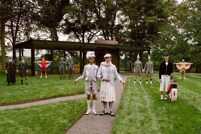 Thom Browne Golf Capsule Collection Suit Blue White Pink