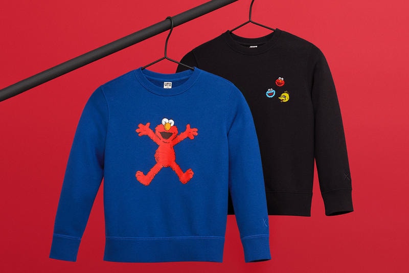 KAWS Uniqlo UT Sesame Street Second Collection Sweatshirt Hoodie T-shirt Plushies Plush Toys Bert Ernie Big Bird Elmo Cookie Monster