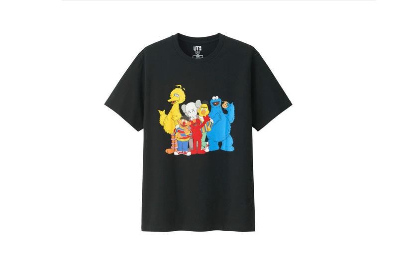 KAWS Uniqlo UT Sesame Street Second Collection Sweatshirt Hoodie T-shirt Plushies Plush Toys Bert Ernie Big Bird Elmo Cookie Monster