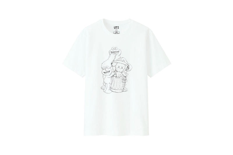 KAWS Uniqlo UT Sesame Street Second Collection Sweatshirt Hoodie T-shirt Plushies Plush Toys Bert Ernie Big Bird Elmo Cookie Monster