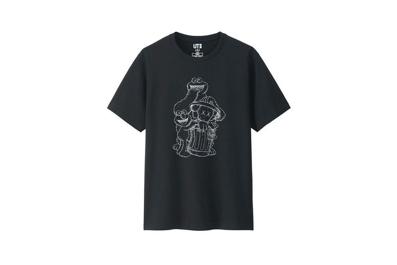 KAWS Uniqlo UT Sesame Street Second Collection Sweatshirt Hoodie T-shirt Plushies Plush Toys Bert Ernie Big Bird Elmo Cookie Monster