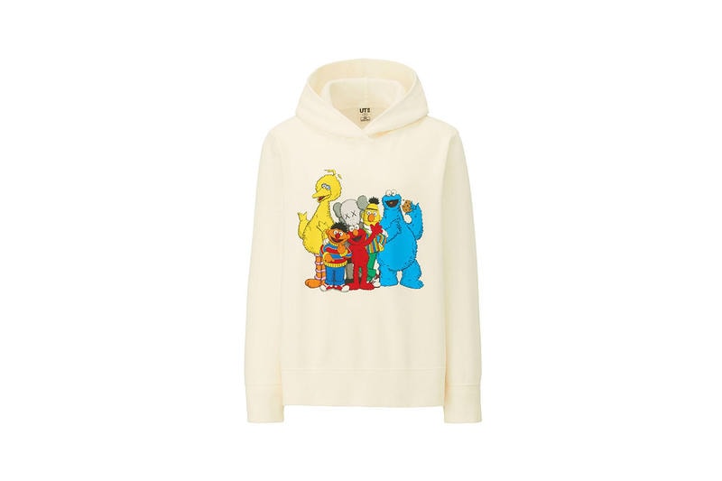 KAWS Uniqlo UT Sesame Street Second Collection Sweatshirt Hoodie T-shirt Plushies Plush Toys Bert Ernie Big Bird Elmo Cookie Monster