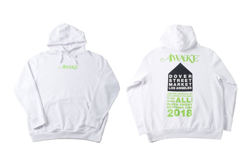 Awake NY Dover Street Market Los Angeles Hoodie White